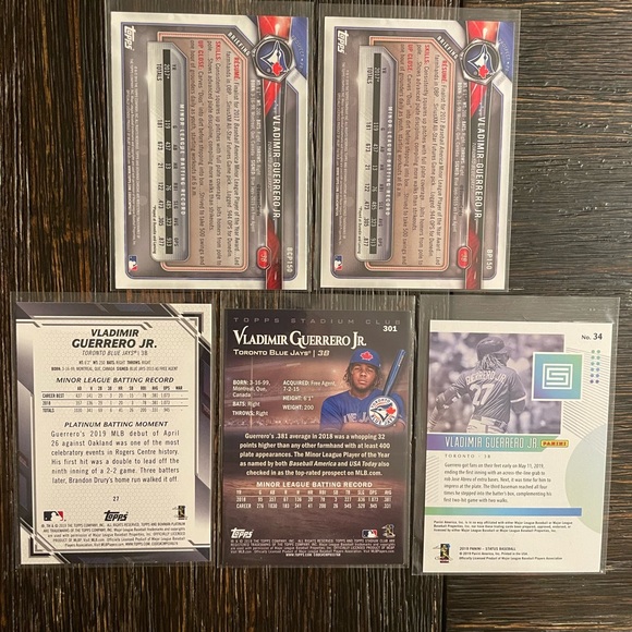 Vladimir Guerrero Jr Rookie cards - Picture 2 of 2
